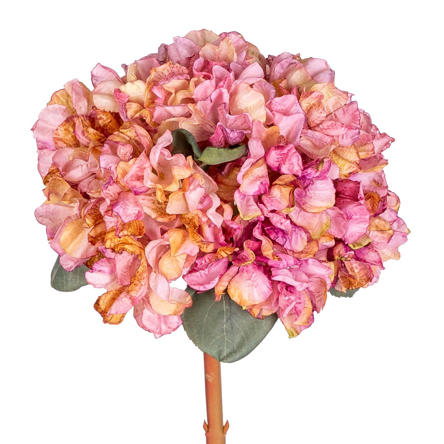 Yapay Çiçek, Ortanca, Kurumuş Efektli, Mor - 65 cm