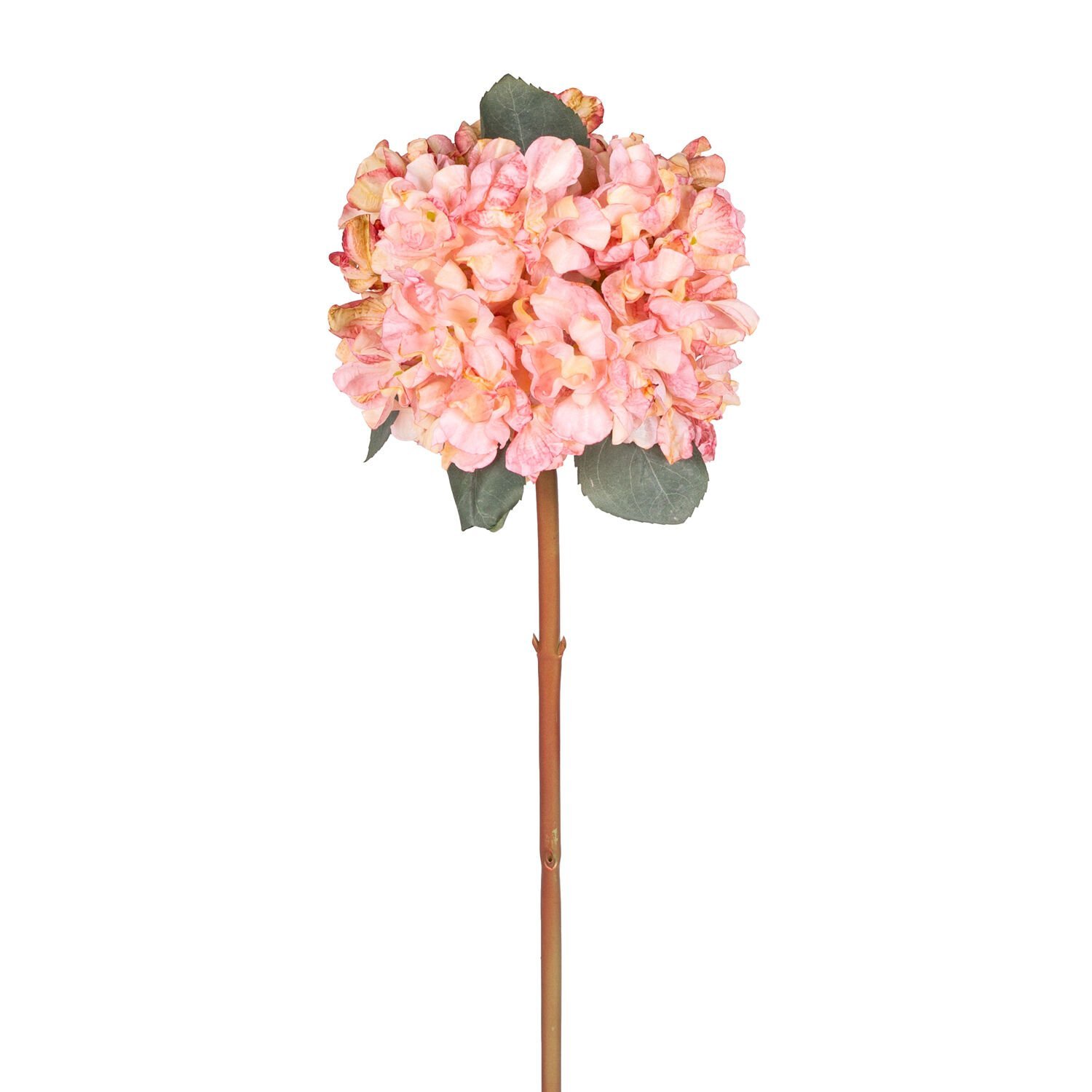 Yapay Ortanca Kurumuş Efektli Pembe 65 Cm.
