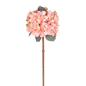 Yapay Ortanca Kurumuş Efektli Pembe 65 Cm.