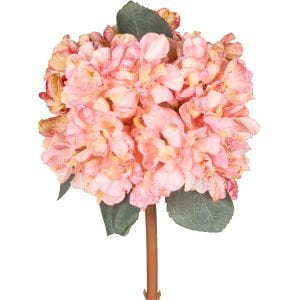 Yapay Ortanca Kurumuş Efektli Pembe 65 Cm.