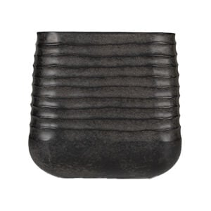 Kare Premium Kalın Plastik Saksı Koyu Kahverengi 38x37 Cm.