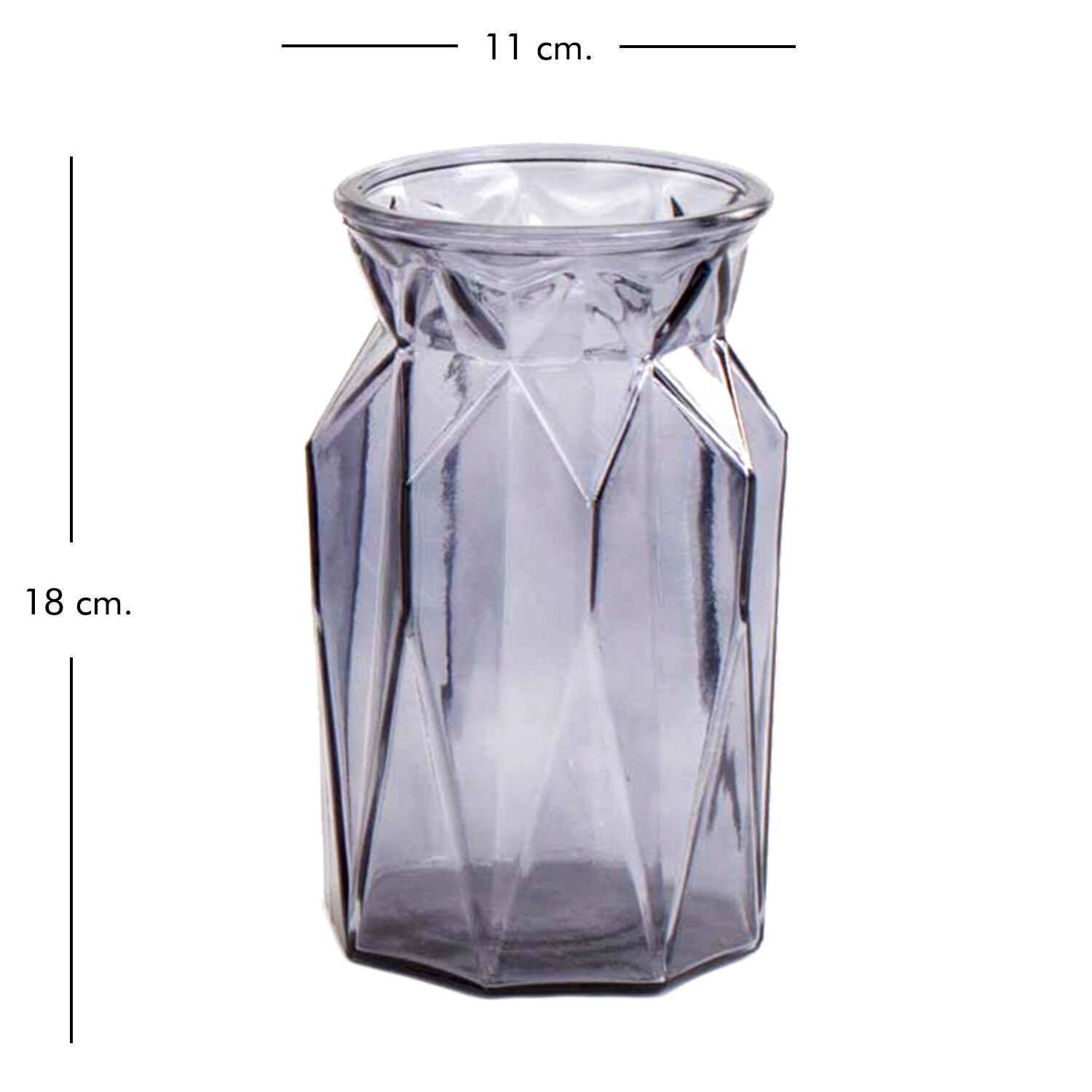 Cam Vazo, Mor - 11x18 cm