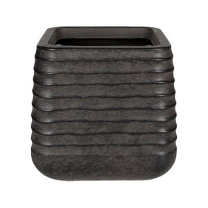 Kare Premium Kalın Plastik Saksı Koyu Kahverengi 28X27.5 Cm.