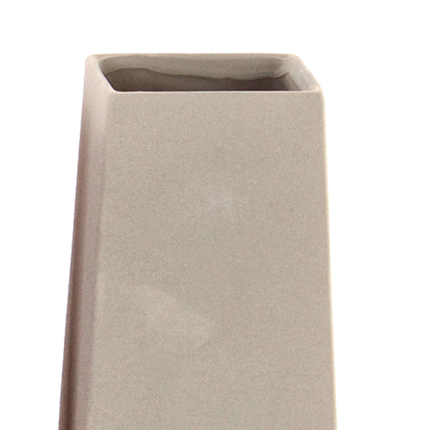 Seramik Vazo, Renkli, Gri - 10x10x20 cm