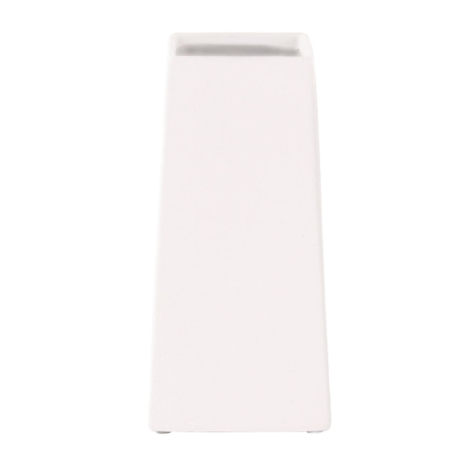 Seramik Vazo, Renkli, Beyaz - 10x10x20 cm