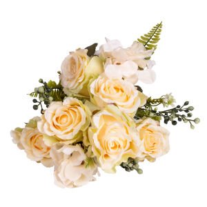 Yapay Gül/Ortanca Demet Krem 47 Cm.