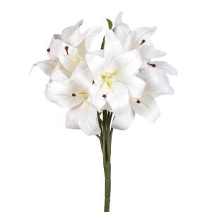 Yapay Lilyum Demet Beyaz 42 Cm.