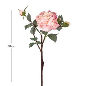 Yapay Gül Kurumuş Efektli Pembe 60 Cm.