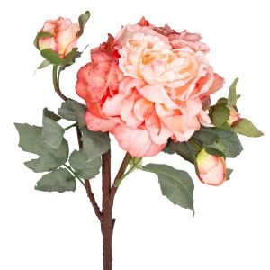 Yapay Çiçek, Şakayık, Kurumuş Efektli, Nar Çiçeği - 60 cm