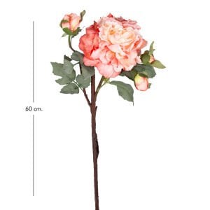 Yapay Çiçek, Şakayık, Kurumuş Efektli, Nar Çiçeği - 60 cm