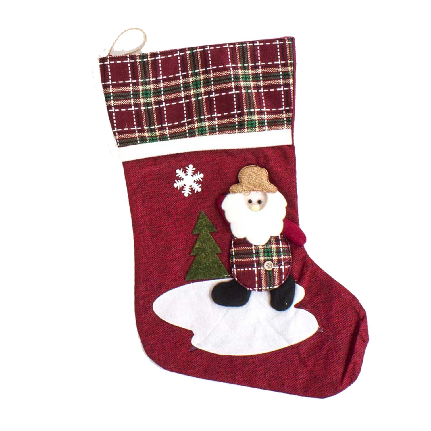 Dekoratif Çorap Yılbaşı 29x45 Cm. Noel Baba Model