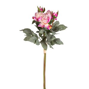 Yapay Çiçek Şakayık Demet Fuşya-Krem 60 Cm.