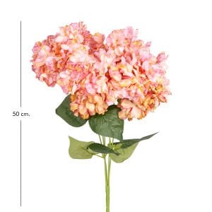 Yapay Çiçek Ortanca Kurumuş Efektli Pembe 50 Cm.