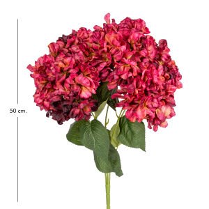 Yapay Çiçek Ortanca Kurumuş Efektli Bordo 50 Cm.