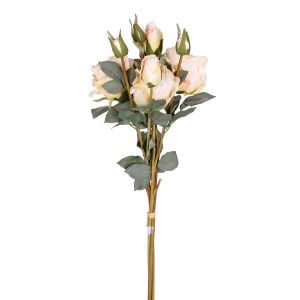 Yapay Gül Demeti, Krem - 3 Dallı, 60 cm