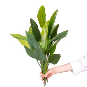 Yapay Starliçe Demet Gerçek Dokulu 15 Yaprak Yeşil 63 Cm.