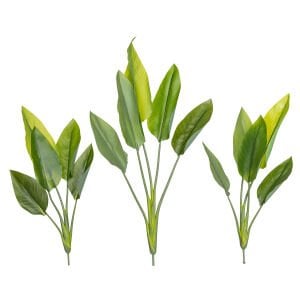 Yapay Starliçe Demet, Gerçek Dokulu, Yeşil - 15 Yaprak, 63 cm