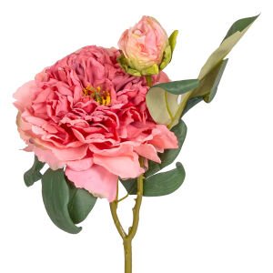 Yapay Gül Tomurcuklu Koyu Pembe 50 Cm.