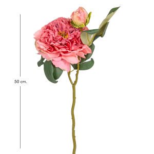 Yapay Gül Tomurcuklu Koyu Pembe 50 Cm.
