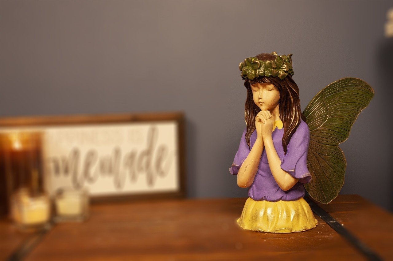 Veramaya Büyük Melek Biblo Renkli 27x24 Cm