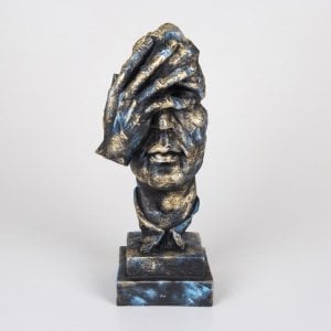 Veramaya Görmedim Mask Biblo Mavi 33x14 Cm