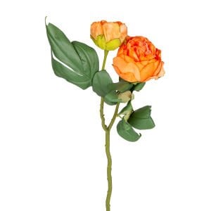 Yapay Çiçek, Şakayık, Kurumuş Efektli, Turuncu - 50 cm