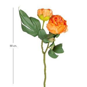 Yapay Çiçek Şakayık Kurumuş Efektli Turuncu 50 Cm.