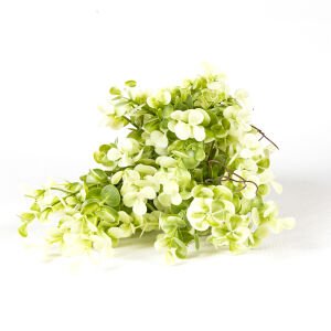 Yapay Okaliptus Demet Beyaz/Yeşil 55 Cm.