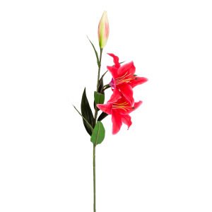 Yapay Çiçek Lilyum Fuşya 90 Cm.