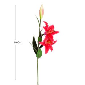 Yapay Çiçek Lilyum Fuşya 90 Cm.