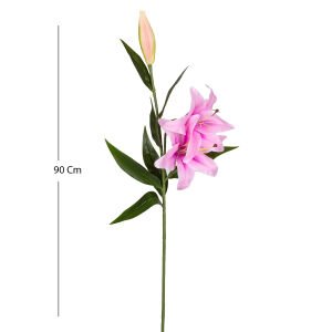 Yapay Çiçek Lilyum Pembe 90 Cm.