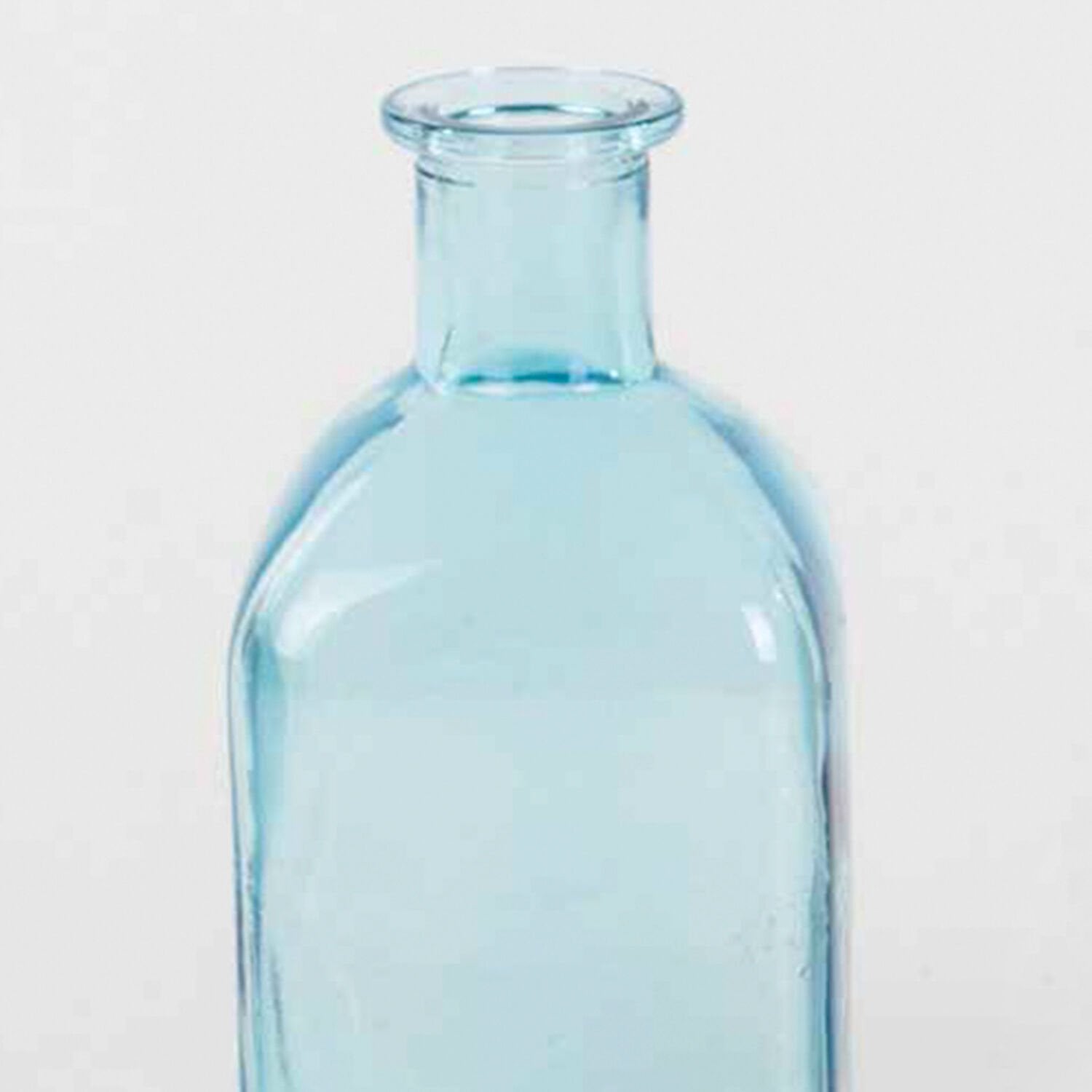 Cam Vazo, Renkli, Mavi - 6,5x6,5x13 cm