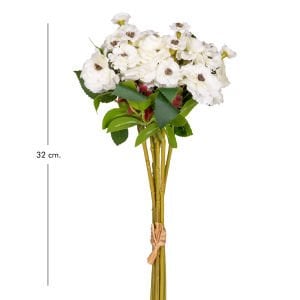 Yapay Çiçek Kalanşo Kalanchoe Beyaz 32 Cm.