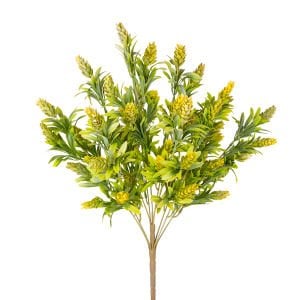 Yapay Çiçekli Bitki Sarı-Yeşil 55 Cm.