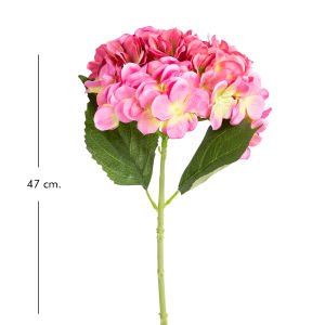 Yapay Ortanca Pembe/Yeşil 47 Cm.