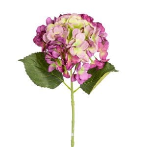 Yapay Ortanca Mor/Yeşil 47 Cm.