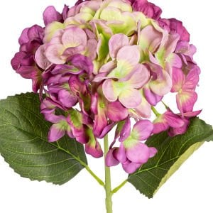 Yapay Ortanca Mor/Yeşil 47 Cm.