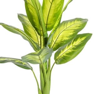 Saksıda Yapay Ağaç Difenbahya Gerçek Dokulu 11 Yaprak 90 Cm.