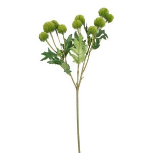Yapay Çiçek, Top Çiçek, Yeşil - 56 cm