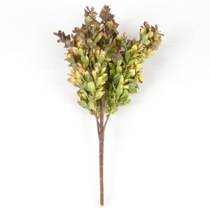 Yapay Bitki Şimşir Kahve/Yeşil 55 Cm.