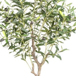 Saksıda Yapay Zeytin Ağacı 918 Yaprak Yeşil 120 Cm.