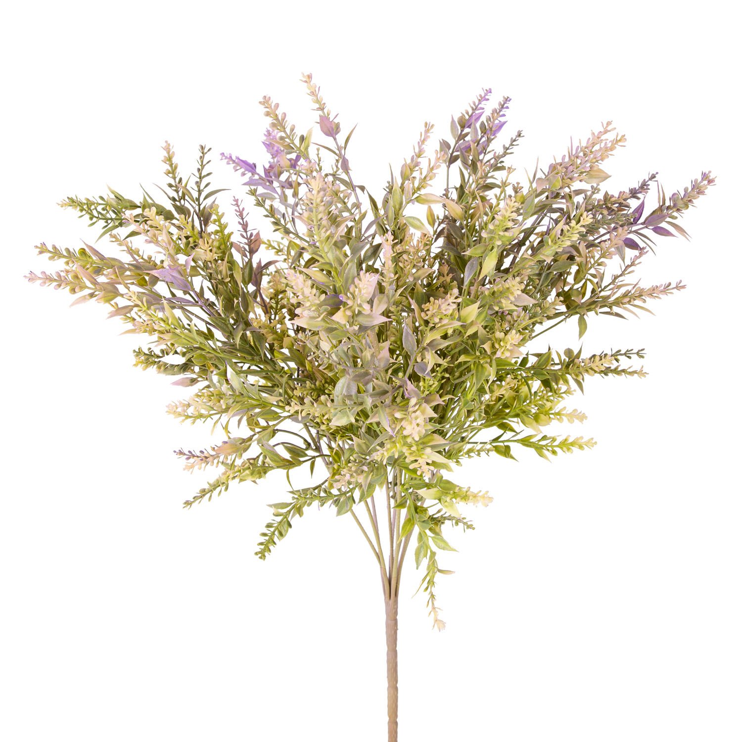 Yapay Çiçekli Bitki Mor-Yeşil 55 Cm.