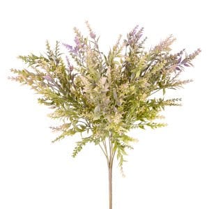 Yapay Çiçekli Bitki Mor-Yeşil 55 Cm.
