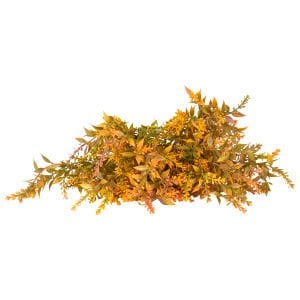 Yapay Çiçekli Bitki, Turuncu-Yeşil - 55 cm