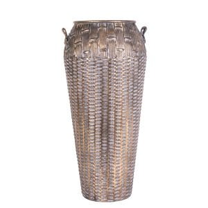 Metal Saksı Kulplu 29x29x62 Cm.