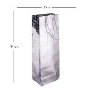 Hediye Poşeti 12x34 Cm. Gri