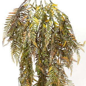 Yapay Fujer/Eğrelti Otu Sarmaşık Pastel Sarı/Yeşil 95 Cm.