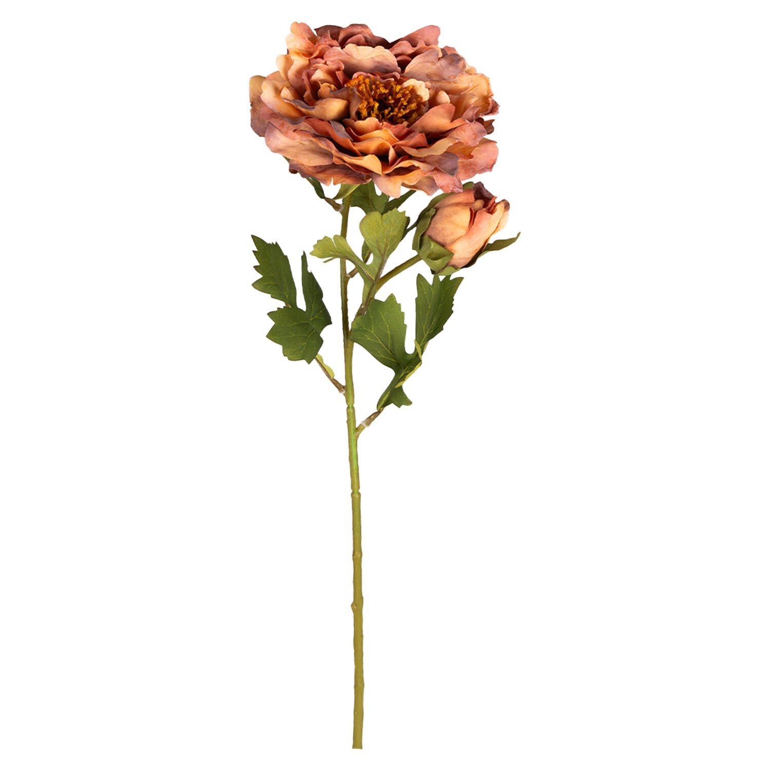 Yapay Çiçek, Şakayık, Tomurcuklu, Turuncu - 60 cm