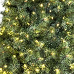 Yılbaşı Çam Ağacı Denver 1728 Dal 600 Led Işıklı Yeşil 240 Cm.