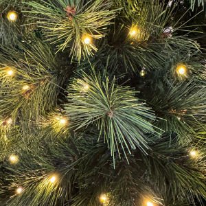 Yılbaşı Çam Ağacı Denver 1728 Dal 600 Led Işıklı Yeşil 240 Cm.